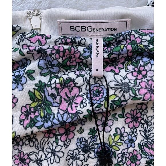 NWT BCBGENERATION Tullip Hem Floral Slip Dress - Picture 11 of 15